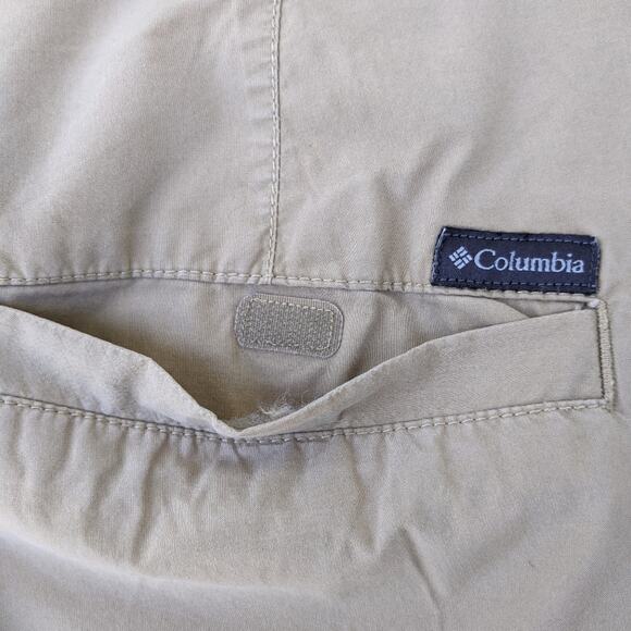 Columbia Men's Khaki Cotton Shorts 34 - Picture 6 of 9